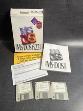 Microsoft MS-DOS 6.22 Operating System Upgrade Original Box, Docs And Disks