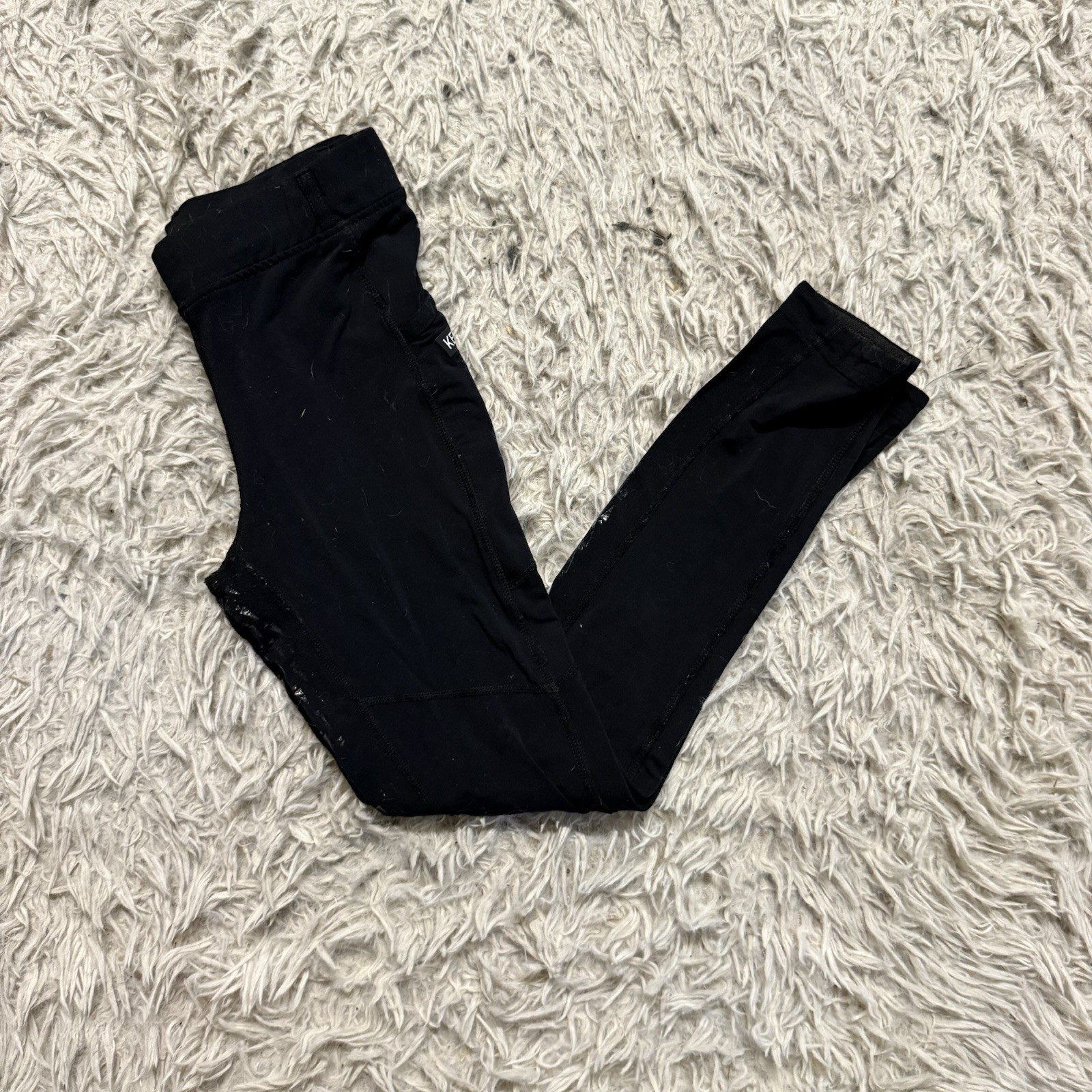 Child’s Medium Black Kerrits Full Seat Horseback Riding Tights Breeches