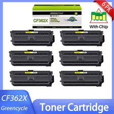 6P CF362X 508X Toner Fit For HP Yellow LaserJet Enterprise M553n M553x MFP M577c