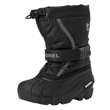 Sorel Youth Boys Flurry Snow Boot US 2 EU 33 Grey Insulated Water Resistant NIB