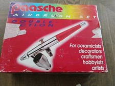Paasche Airbrush Set Double Action MSRP 101 Airbrushing Techniques Book