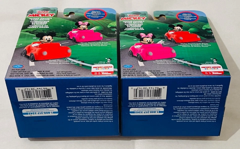 Disney Junior Mickey - MICKEY & MINNIE MOUSE'S DAILY DRIVER Conjunto de Dois Carros - Imagem 2 de 3