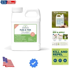 Flea and Tick Spray Concentrate for Yard and Garden with Natural Essential Oi...