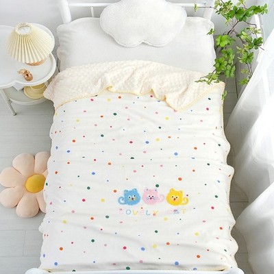 Softest Milk Fleece Kids Blanket 100x115cm Reversible Design Easy Maintenance