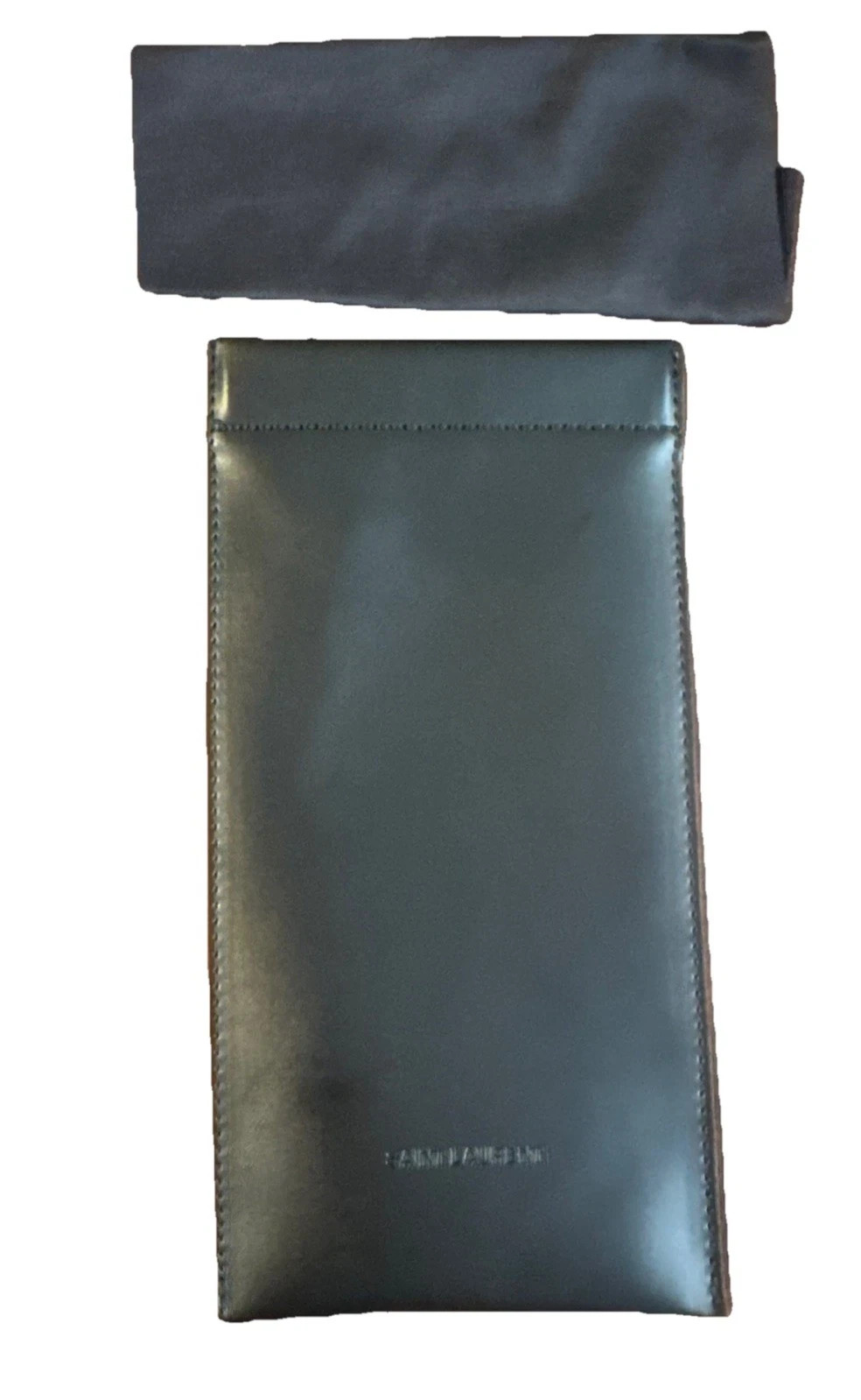 Custodia occhiali da sole Saint Laurent nera autentica nuova panno per pulire