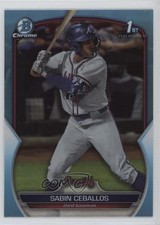 2023 Bowman Draft Chrome Sky Blue Refractor Sabin Ceballos #BDC-110 8g8