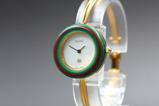 [Near MINT] Gucci Change Bezel 11/12 26mm Sherry White Dial Quartz Women's Watch