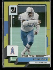 2022 Donruss #47 Elvin Bethea Premium Press Proof Houston Oilers