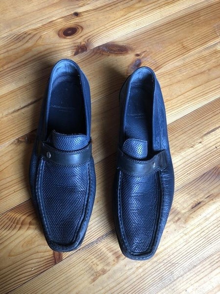 Men Moreschi Heels Navy Leather 40.5