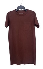 Everlane Brown 100% Cotton Tshirt Dress Size XS Short Sleeve