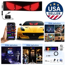 DIY Programmable LED Car Sign with App Control - Weather Resistant USB Powered