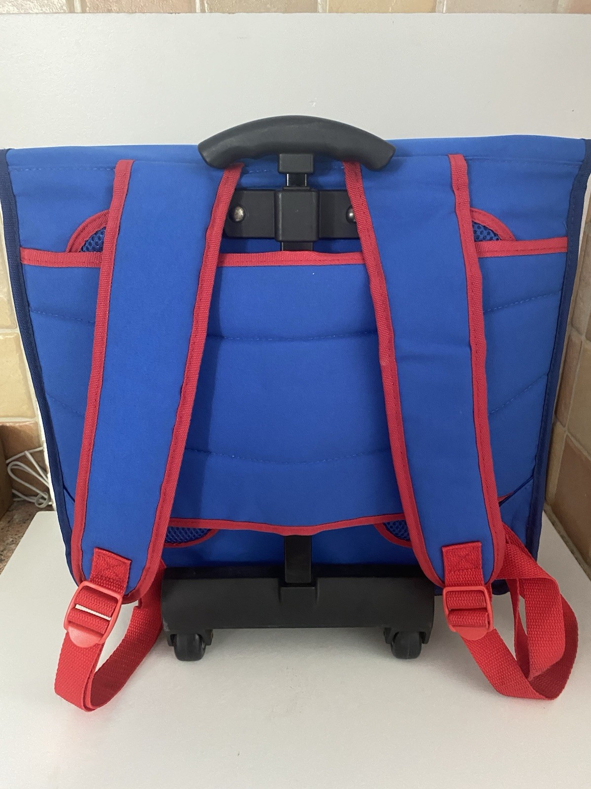 Paddington Bear Blue Childs Backpack Bag Wheeled Suitcase Roller Travel BNWT image 8