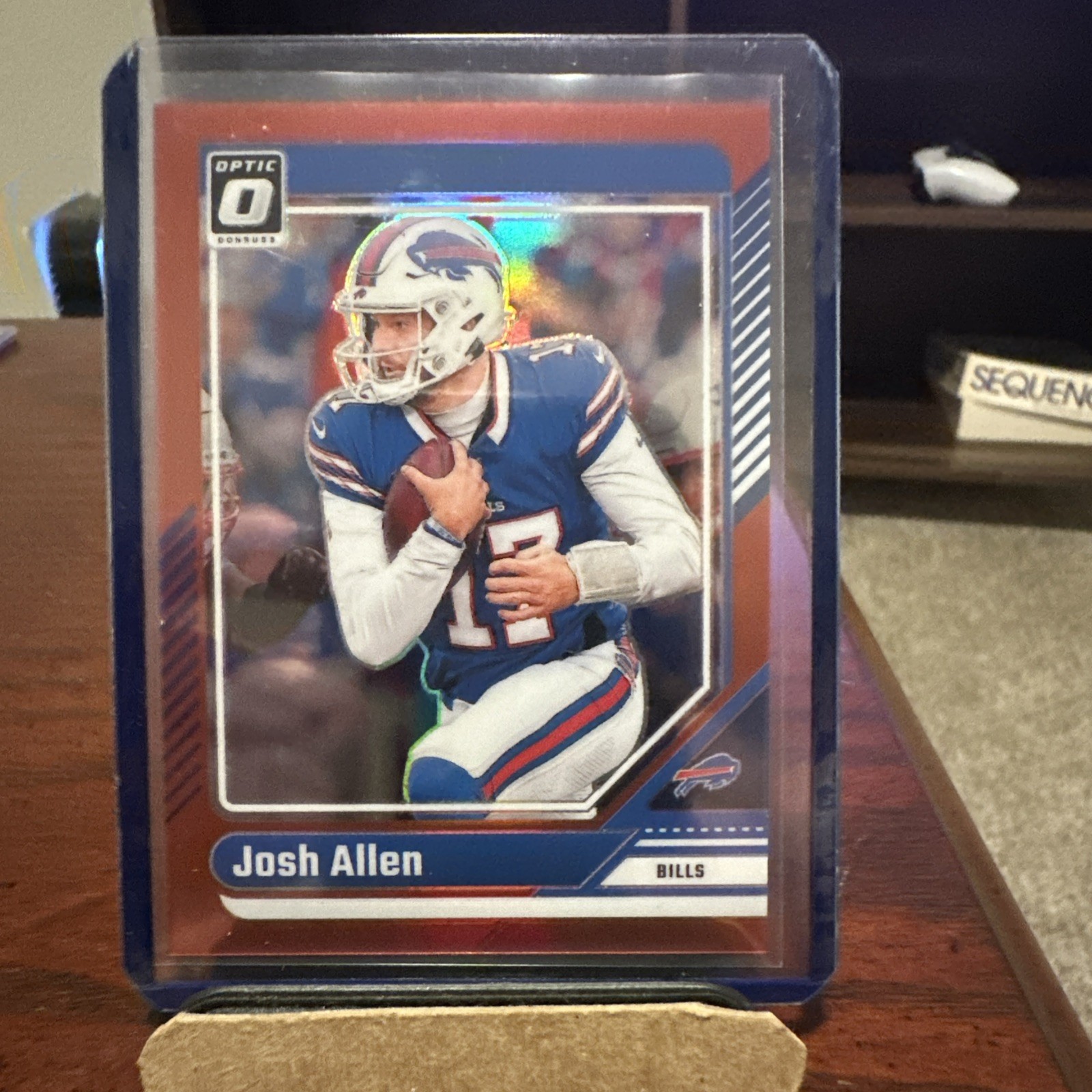 2024 Panini Donruss Optic #19 Josh Allen Red Prizm 76/125 Buffalo Bills