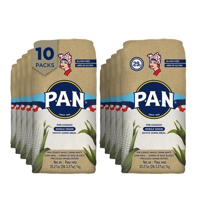 P.A.N. Whole Grain White Corn Meal   Pre-cooked Gluten Free and Kosher Flour ...