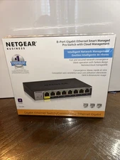 Netgear GS108T-300NAS 8-Port Gigabit Ethernet Switch NEW SEALED