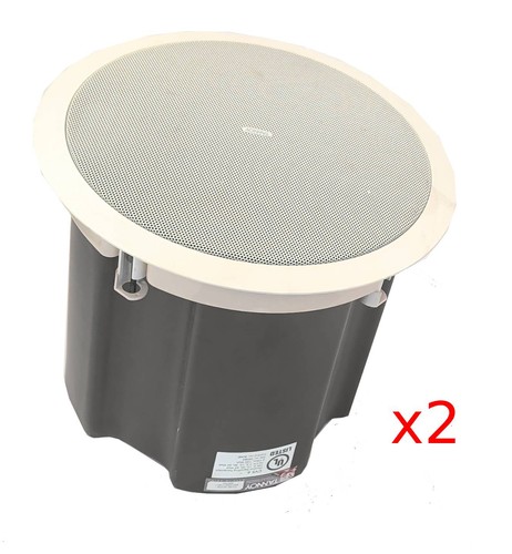 Lot 2 Tannoy CVS6 CVS 6 White Indoor Ceiling Wall 6-Ohms Loudspeaker