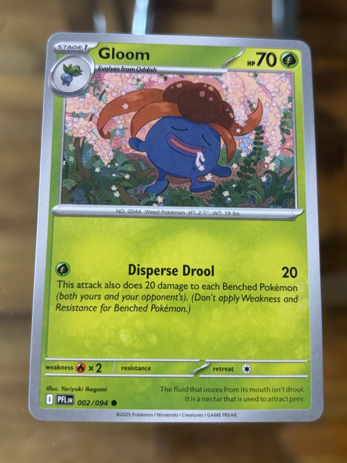 Gloom 002/094 Phantasmal Flames Pokemon Card