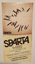 Sparta - Threes - Knives Promo Sticker 4x4" - 2006