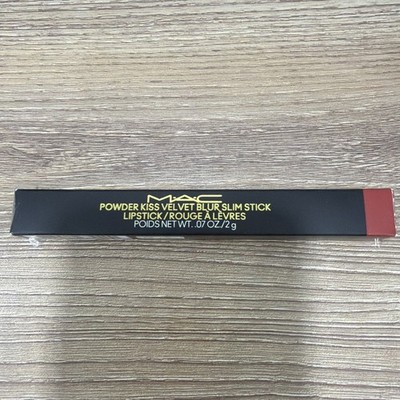 MAC powder kiss blur slim stick lipstick RUBY NEW/ shade 889***BNIB