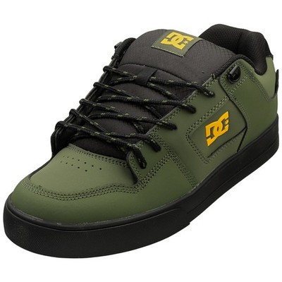 DC Shoes Pure Wnt Mens Skate Sneakers in Olive Black - 10.5 US