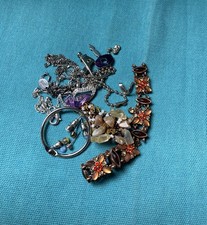 Defekter Modeschmuck Restposten Edelsteine Ketten zufällige Ernte Basteln Reparatur