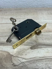 Ilco Mortise Pocket Lock Vintage Style With 2 Keys Tested Works