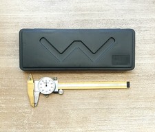 Mitutoyo Dial Caliper 6" Calibrated 505-637 .001" 6 Case JAPAN -FULLY REFURB