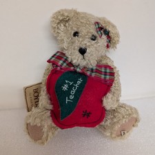 Miss Beasley Boyds #1 Teacher w apple 2010 plush 8" bear new with tags 9019153