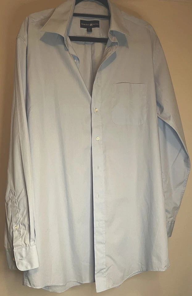 Polo Club Beverly Hills para hombre manga larga con botones azul cielo talla L (16 1/2 36/37) Foto 2 de 4