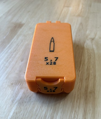 5.7 X 28 Ammunition Box Safety Orange 50 Round Capacity Made In USA | eBay