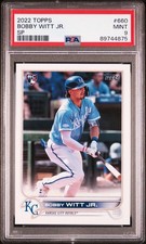 2022 Topps Bobby Witt Jr #660 SP PSA 9 Mint Short Print Rookie RC