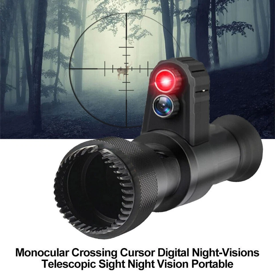 4xZoom Digital Night Vision Infrared Monocular Helmet Head Mount Hunting Scope - Image 3 of 4