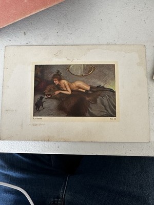 Le Femme Nude Large Postal Cards c1920s