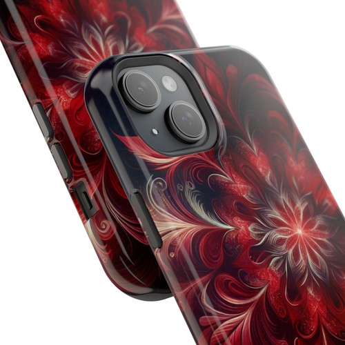 Floral Magnetic Tough Case, Stylish Phone Cover, Unique Gift, Protective Case - 第 59/129 張圖片