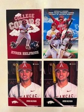 (4) RYDER HELFRICK 2025 ONIT Arkansas Baseball rookie cards ALL DIFFERENT qty