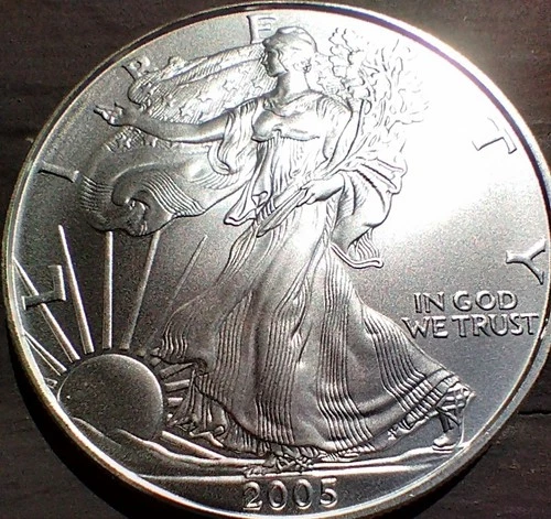 2005 Liberty Eagle Coin 1oz Fine Silver. Ungraded CONDITION..999 Silver