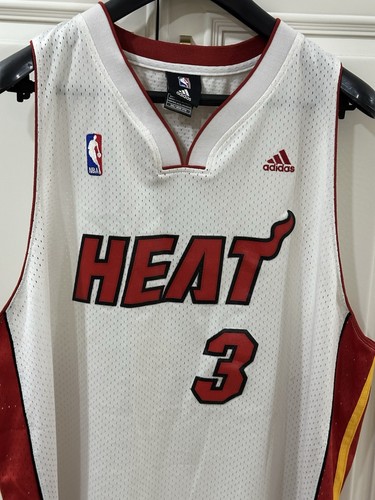 Miami Heat Dwyane Wade #3 NBA Basketball Sewn Jersey Adidas Size XXL - Picture 2 of 19
