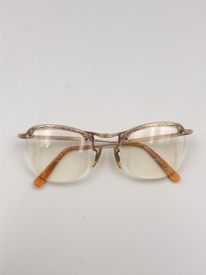 Antique COC Gold Filled Vintage 1/10-12K GF Rimless Eyeglasses Frames