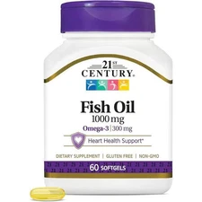 21st Century Fish Oil 1,000 mg 60 Sgels