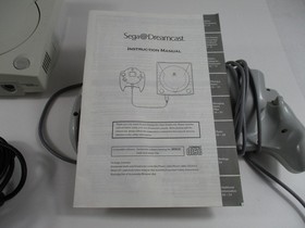 Sega Dreamcast Console + 2 Controllers Cables VMU & Manual Tested Working!
