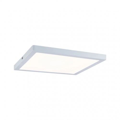 Plafonnier LED carré Paulmann Atria blanc 24W de 4000K