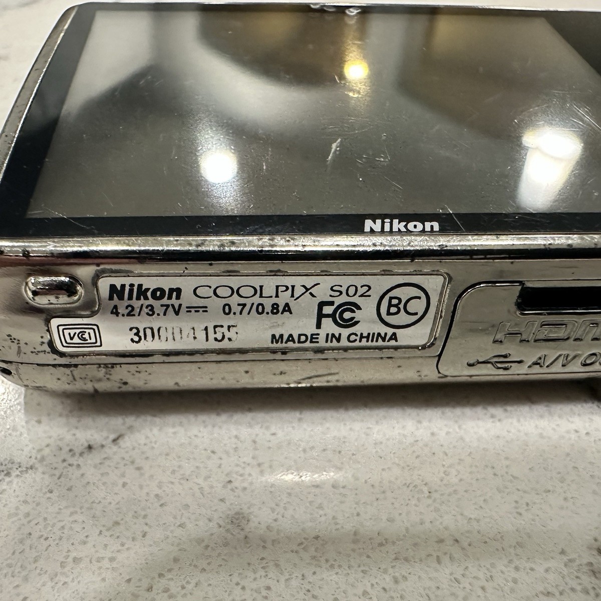 Nikon Coolpix S02 Compact Digital Camera Chrome Silver - Tested