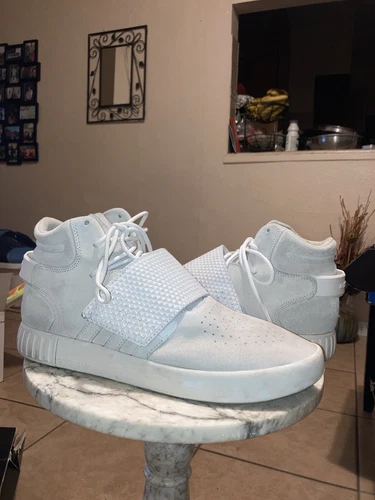 Sneakers ADIDAS TUBULAR INVADER STRAP Flat White BB5038 YEEZY uomo taglia 11