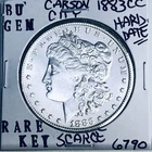 1883 CC BU GEM MORGAN SILVER DOLLAR UNC MS+++ U.S. MINT RARE KEY COIN 6790