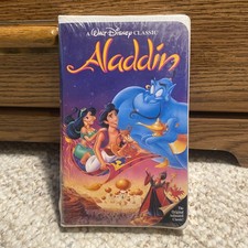 Sealed Aladdin Disney VHS, 1993 Black Diamond Sealed Brand New