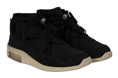 Nike Air Fear of God Mid Tops Size US 11 Black White Jerry Raid Sneakers Tan