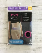 Maidenform Flexees Women's Smoothing Shapewear Brief FP0051 Black LACE Medium