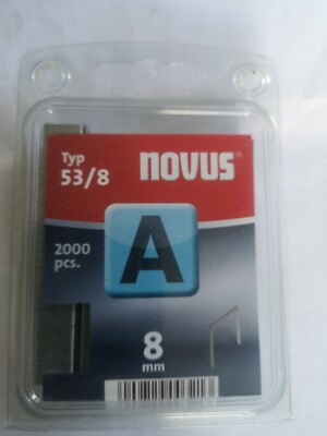 Feindrahtklammer A Typ 53 Klammer  8mm 0,75mm - 2000 St.NOVUS