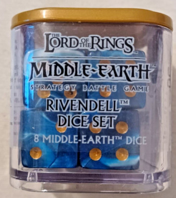 Rivendell Dice Set (8)-Lord of the Rings-LotR-Middle Earth-Hobbit-Elf-Warhammer