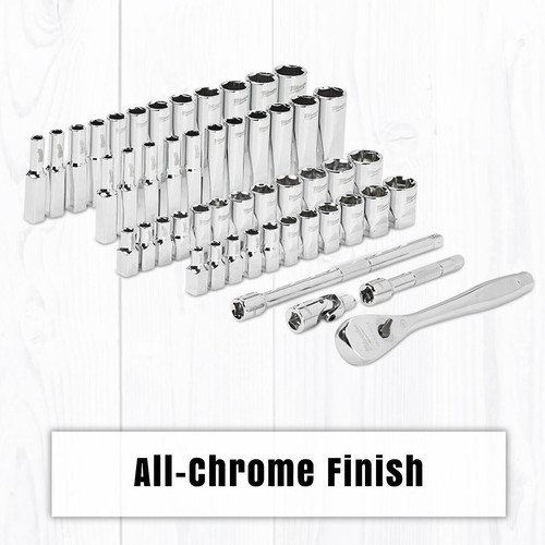 MILWAUKEE 50pce 1/4" Drive Ratchet & Socket SAE (Imperial & Metric) Set 48229004 - Picture 6 of 7
